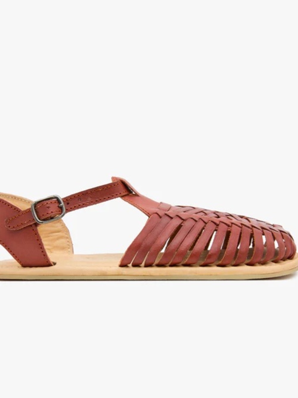 Woven Leather Barefoot Huarache Sandals - Picture 5 of 8